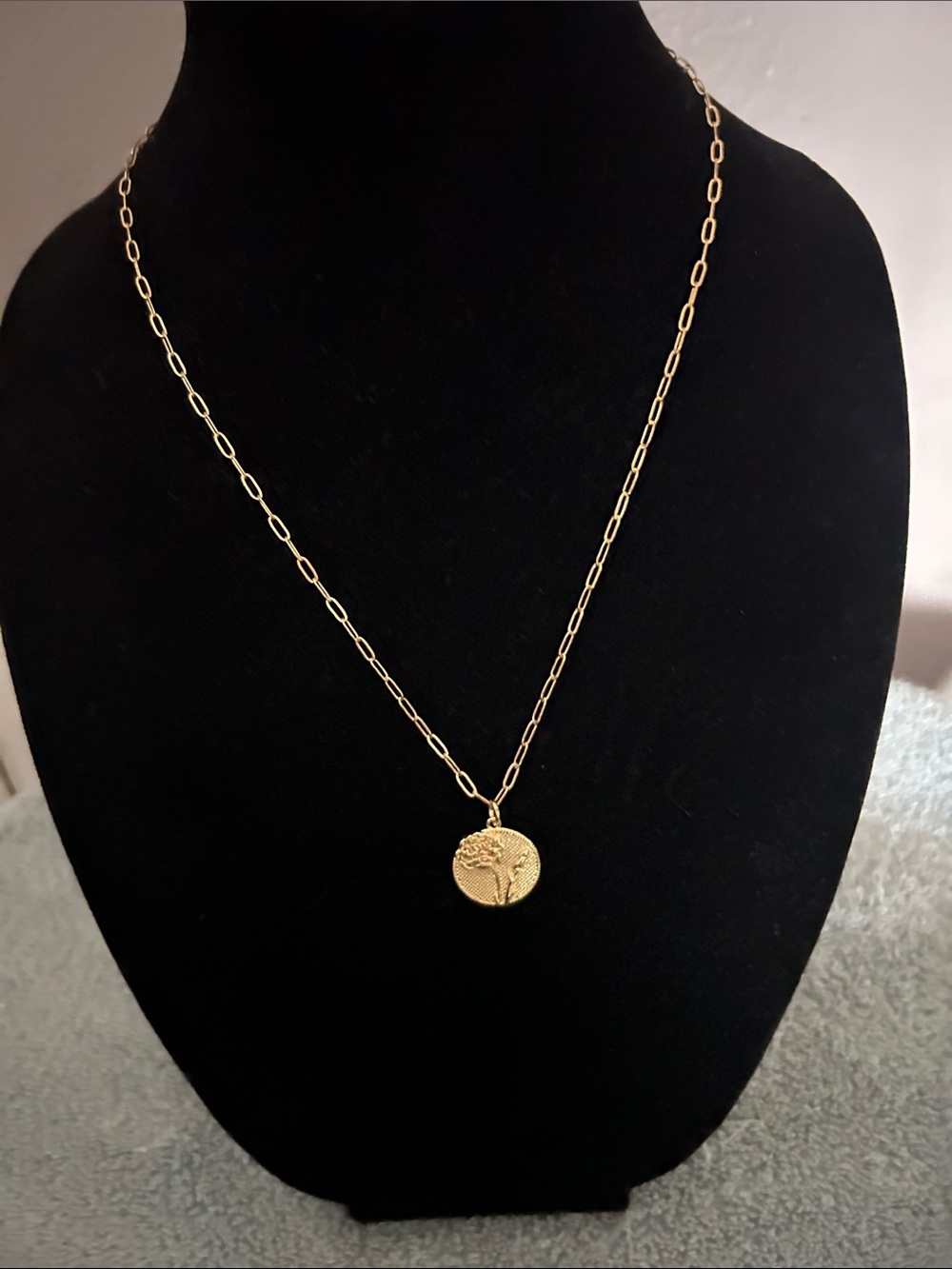 Plunder Gold Tree of Life Pendant Necklace - Gold Tone